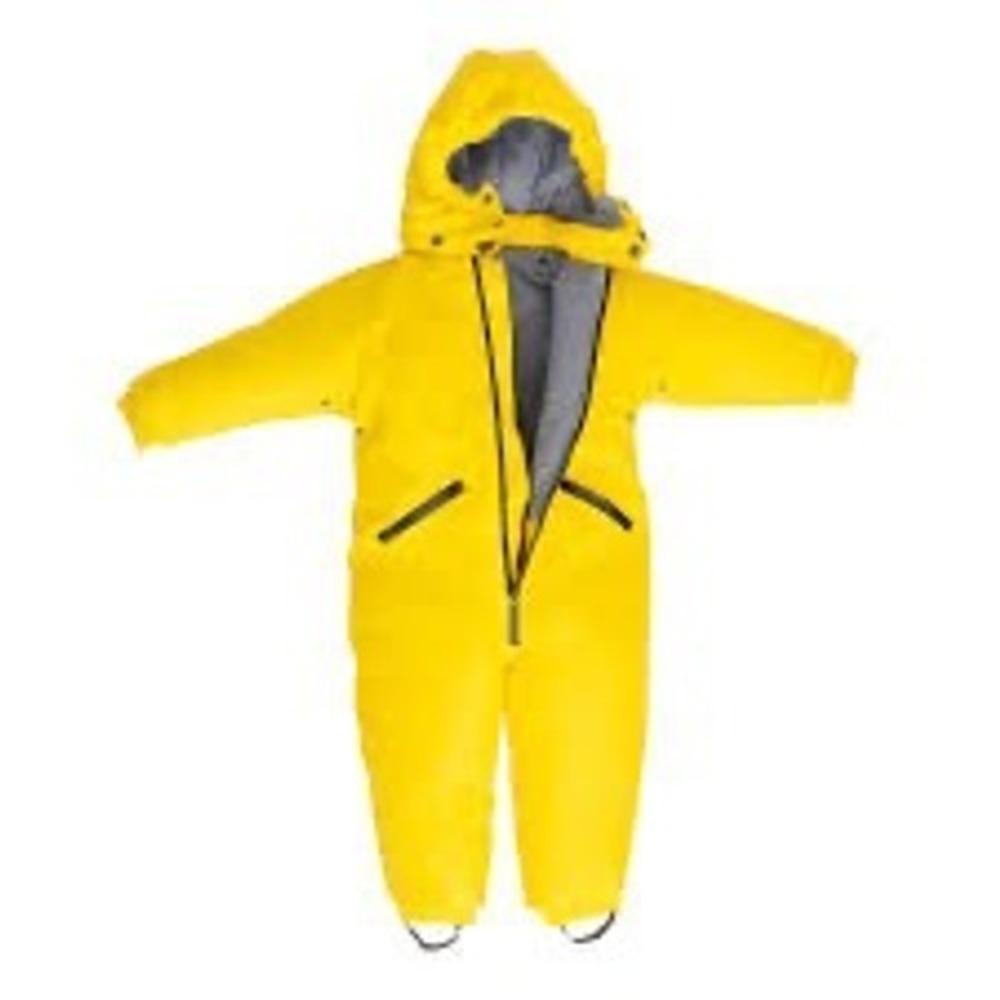 Oaki Kids Yellow Rain Trail Suit Waterproof One Piece Hooded Coverall